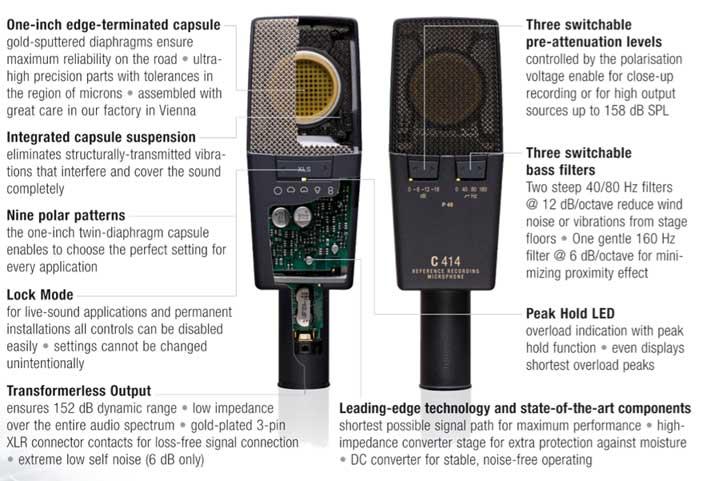 Akg C414 Xlii Stereo Set - Wired microphones set - Variation 2