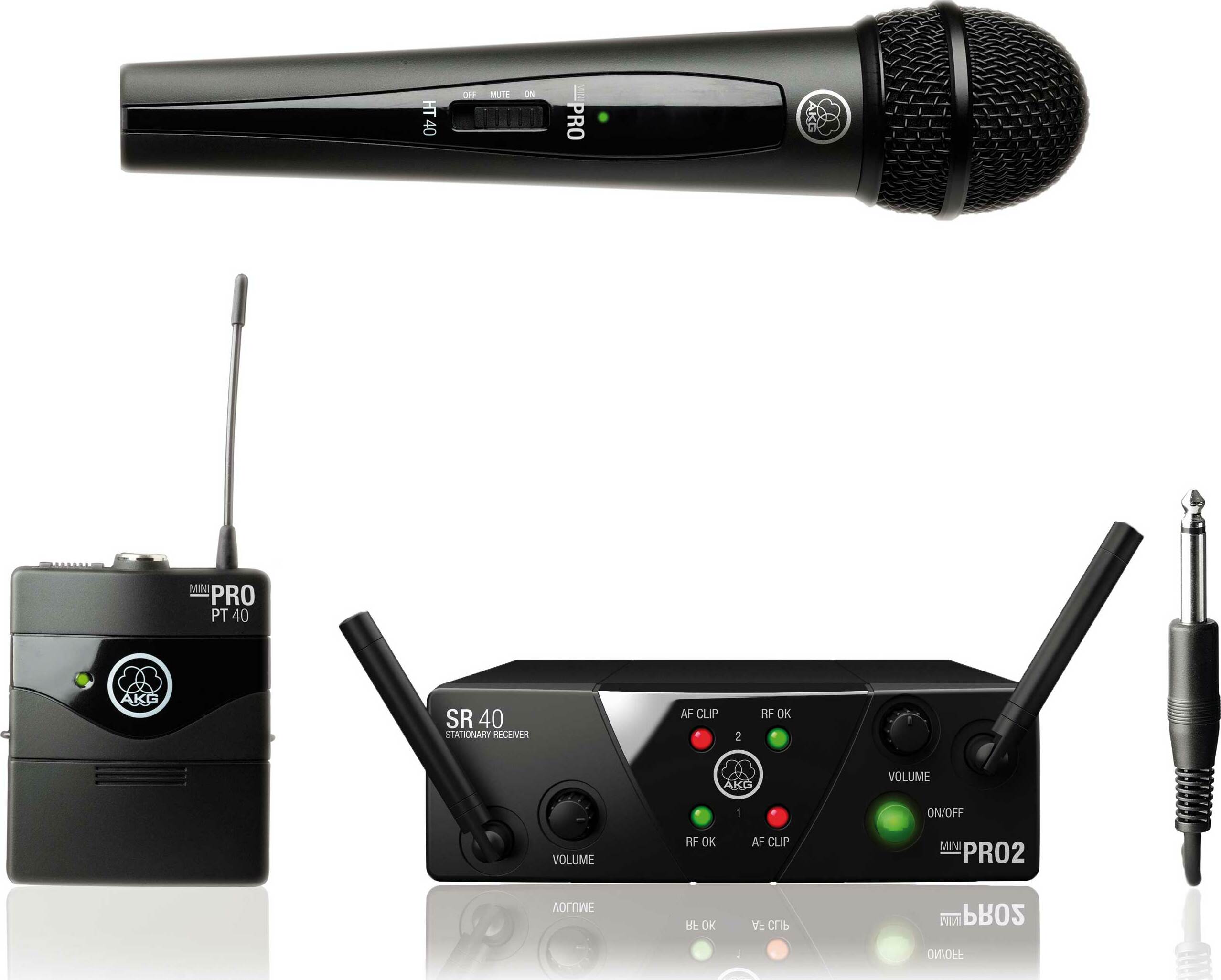 Akg Wms40 Mini2 Dual Mix Vocal / Instrumental Set - Wireless handheld microphone - Main picture
