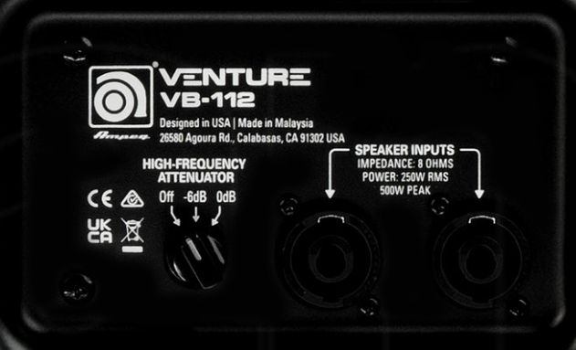 Ampeg Venture Vb112 Bass Cab 1x12 250w 8-ohms - Bass amp cabinet - Variation 2