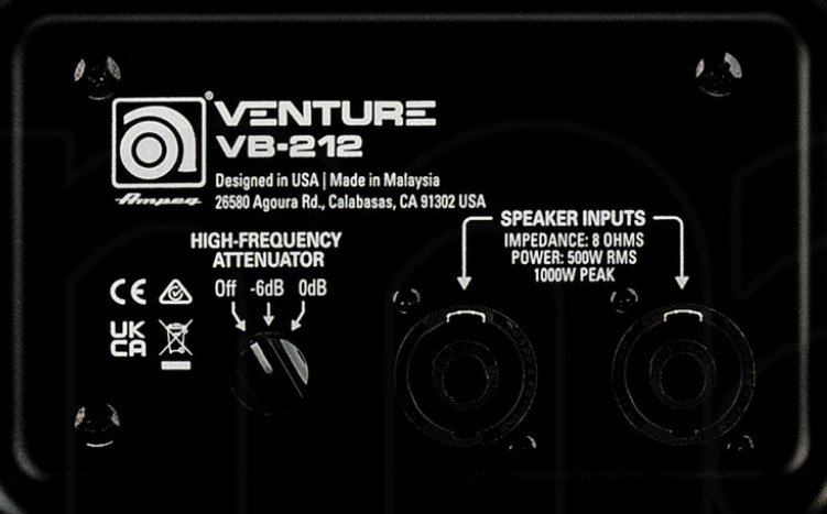 Ampeg Venture Vb212 Bass Cab 2x12 500w 8-ohms - Bass amp cabinet - Variation 2