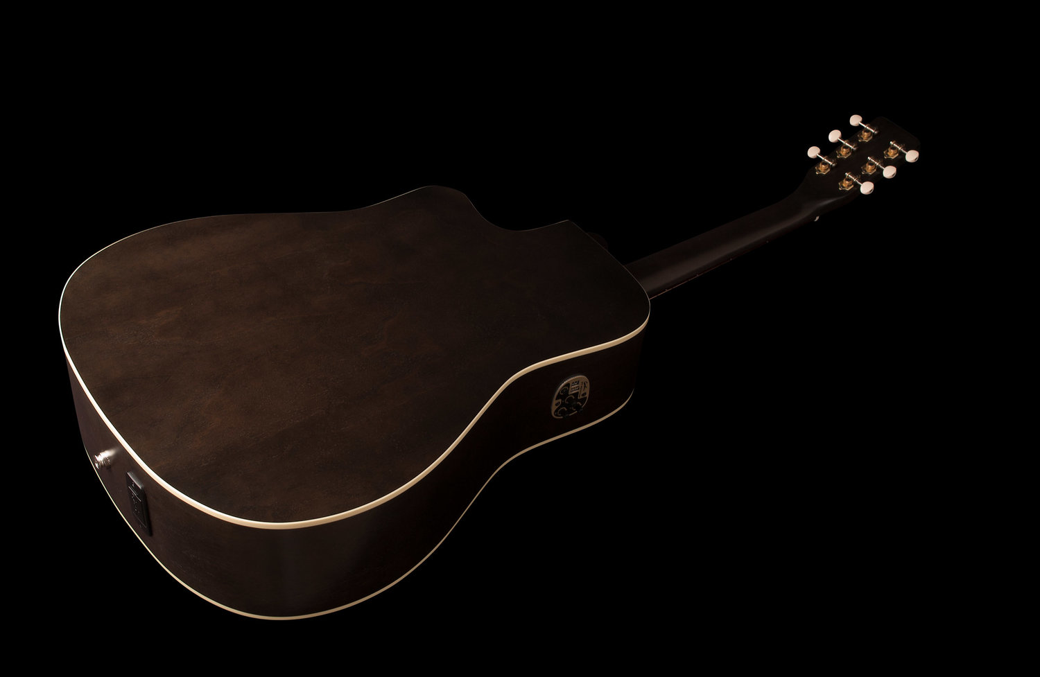 Art Et Lutherie Americana Cw Qit Dreadnought Epicea Merisier Rw - Faded Black - Electro acoustic guitar - Variation 3