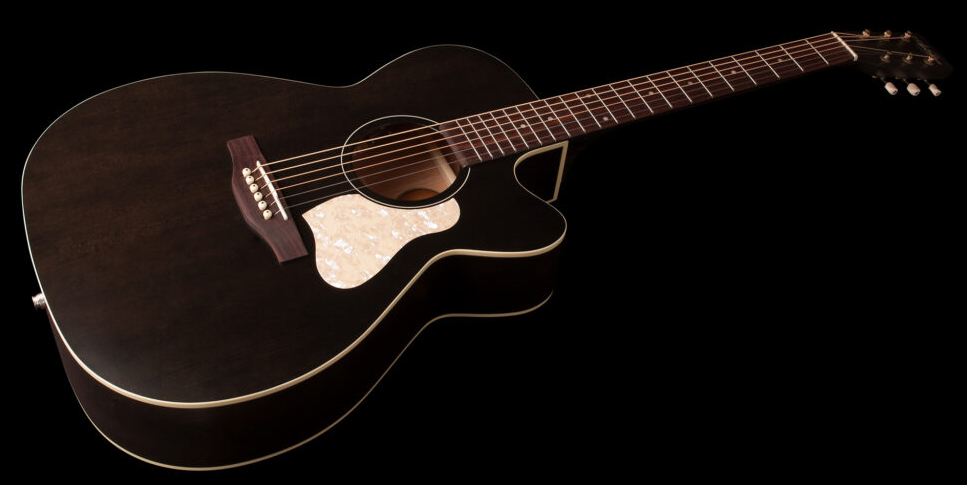 Art Et Lutherie Legacy Cw Presys Ii Concert Hall Cedre Merisier Rw - Faded Black - Electro acoustic guitar - Variation 2