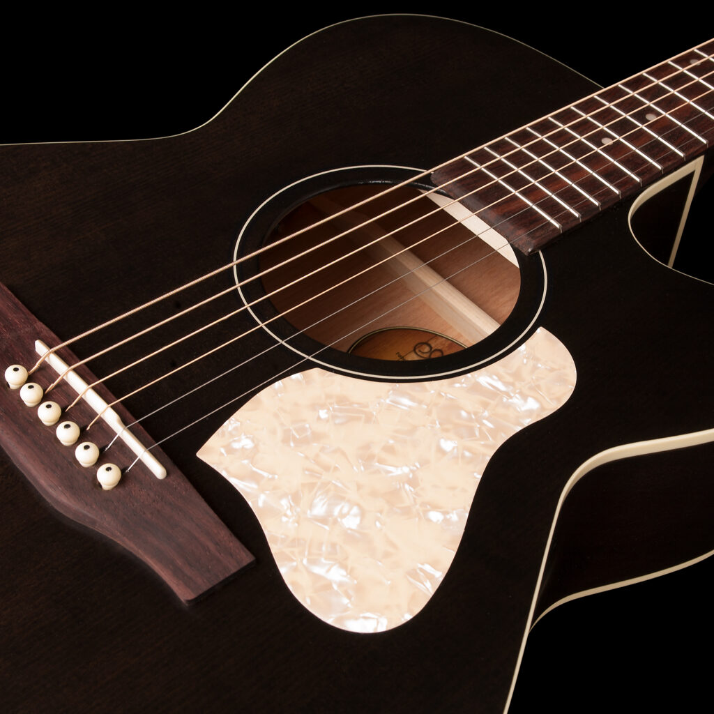 Art Et Lutherie Legacy Cw Presys Ii Concert Hall Cedre Merisier Rw - Faded Black - Electro acoustic guitar - Variation 3