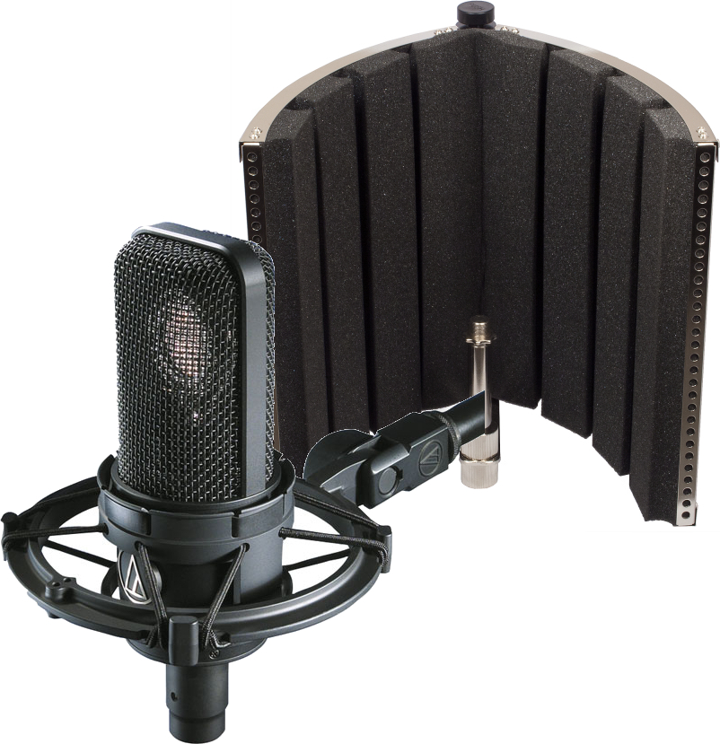 Audio Technica At4040 + X-tone X-screen - Microphone pack with stand - Main picture