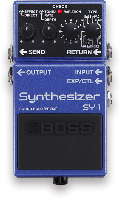 Boss Sy-1 Synthesizer - Modulation, chorus, flanger, phaser & tremolo effect pedal - Main picture