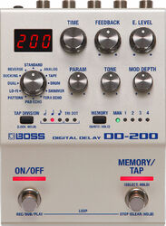 Reverb, delay & echo effect pedal Boss DD-200