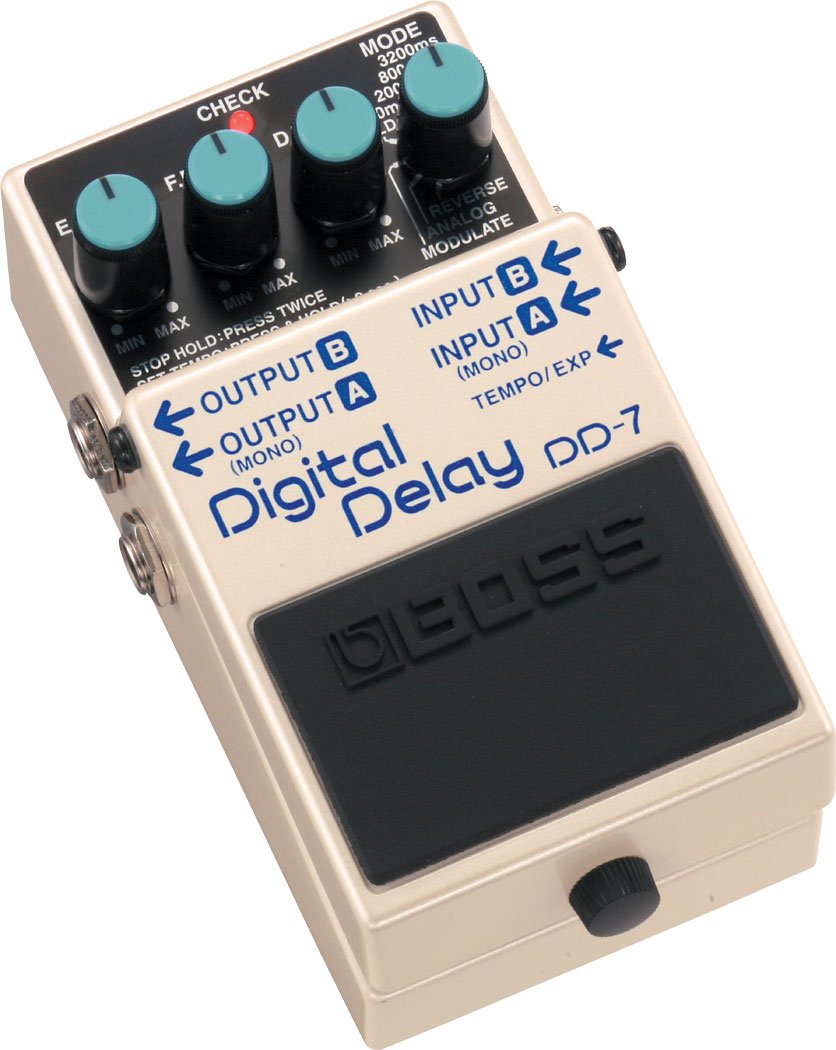 Boss Dd7 Digital Delay - White - Reverb, delay & echo effect pedal - Variation 2