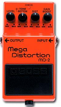 Boss Md2 Mega Distortion - Orange - Overdrive, distortion & fuzz effect pedal - Variation 1