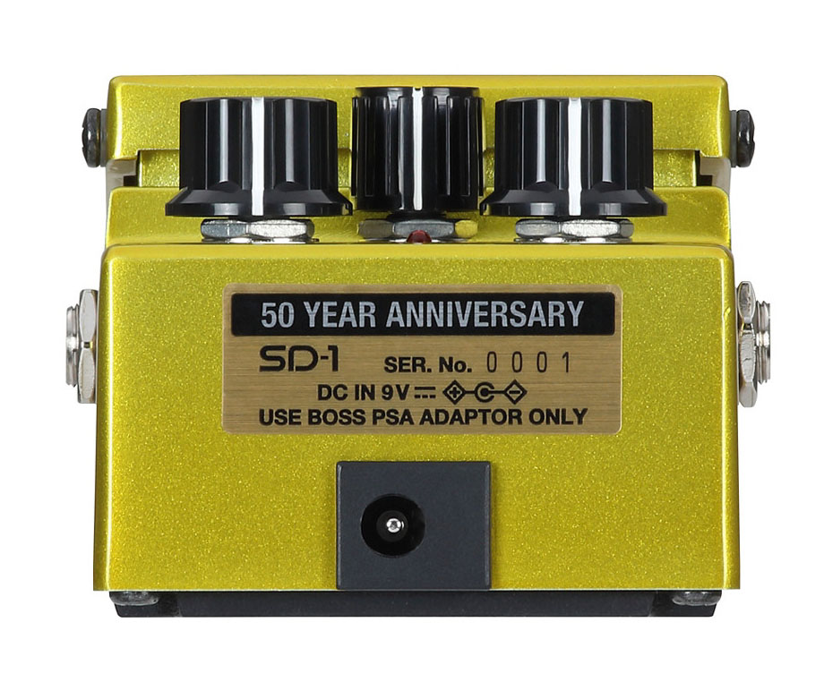 Boss Sd-1-b50a Super Overdrive 50th Anniversary - Overdrive, distortion & fuzz effect pedal - Variation 1