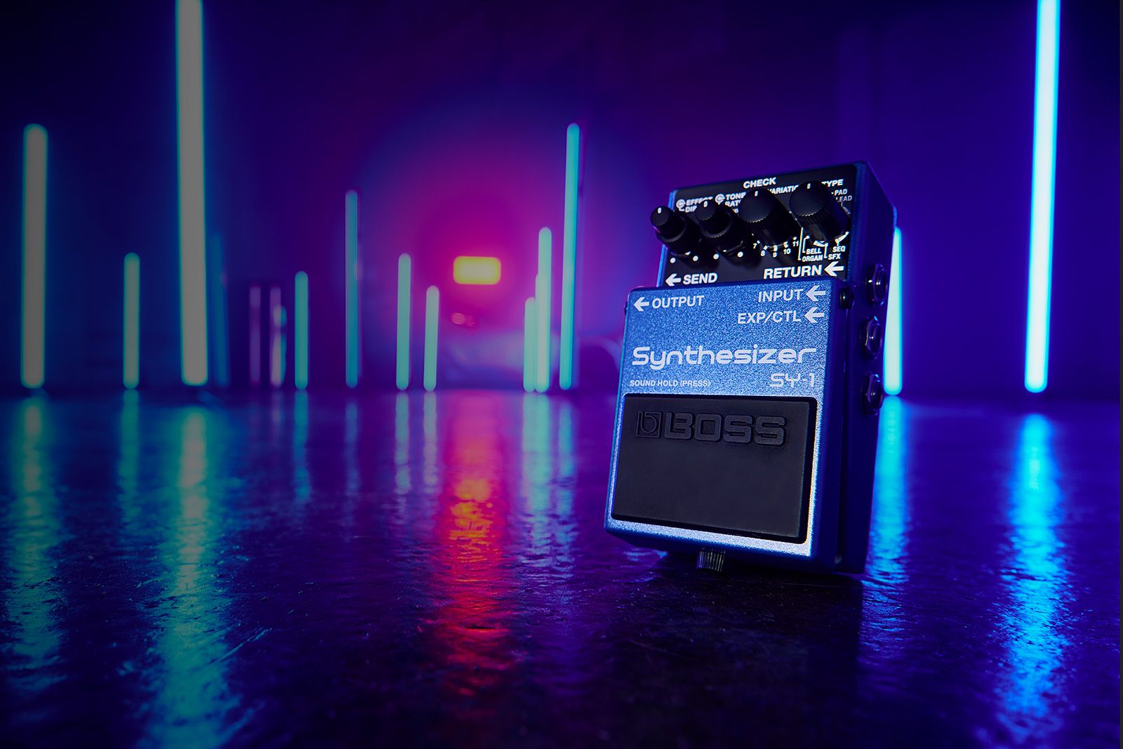 Boss Sy-1 Synthesizer - Modulation, chorus, flanger, phaser & tremolo effect pedal - Variation 1