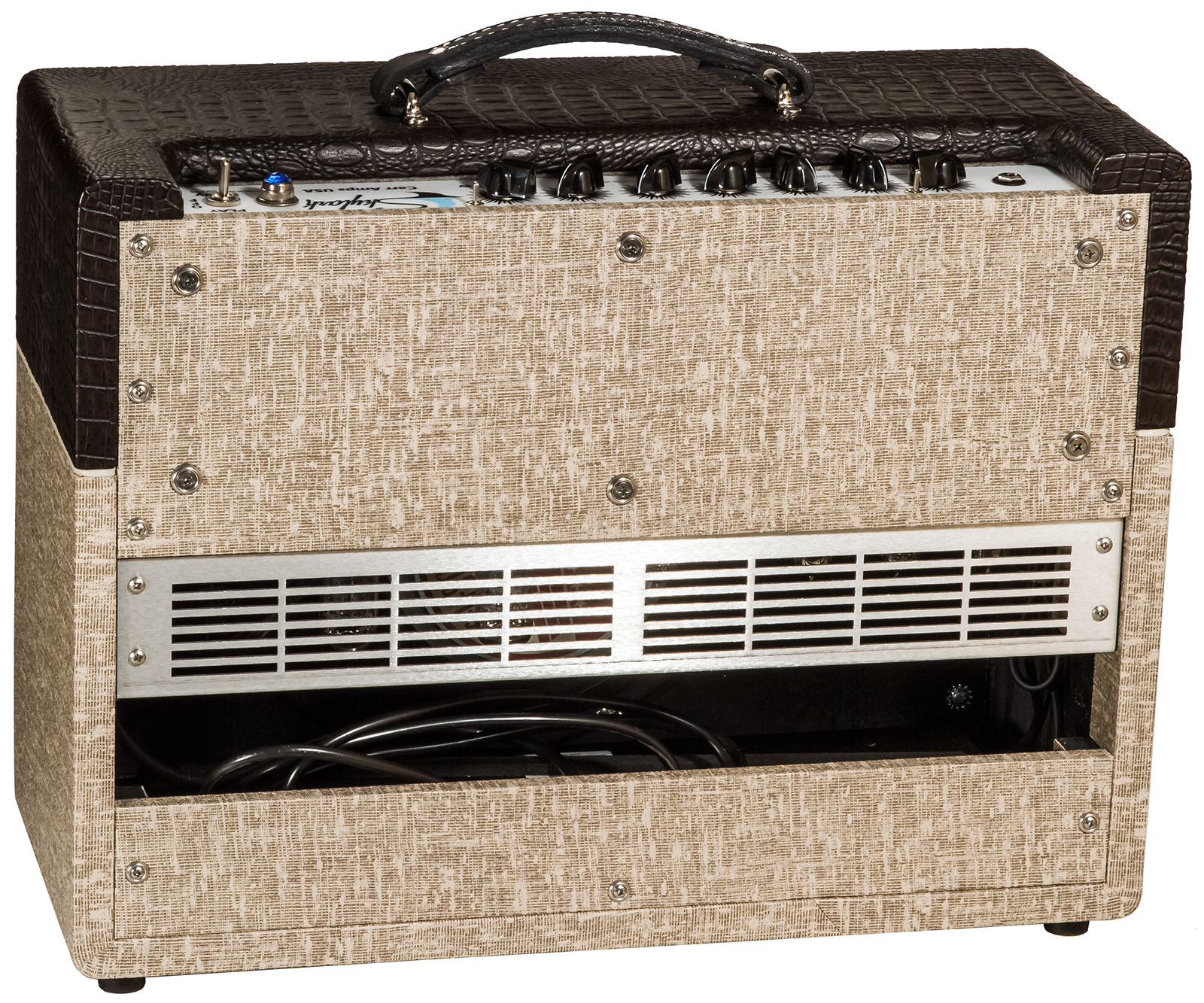 Carr Amplifiers Skylark 1-12 Combo 12w 1x12 6v6 Brown Gator/slub - Electric guitar combo amp - Variation 1