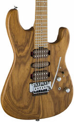 Str shape electric guitar Charvel Guthrie Govan HSH Caramelized Ash (USA) - Natural