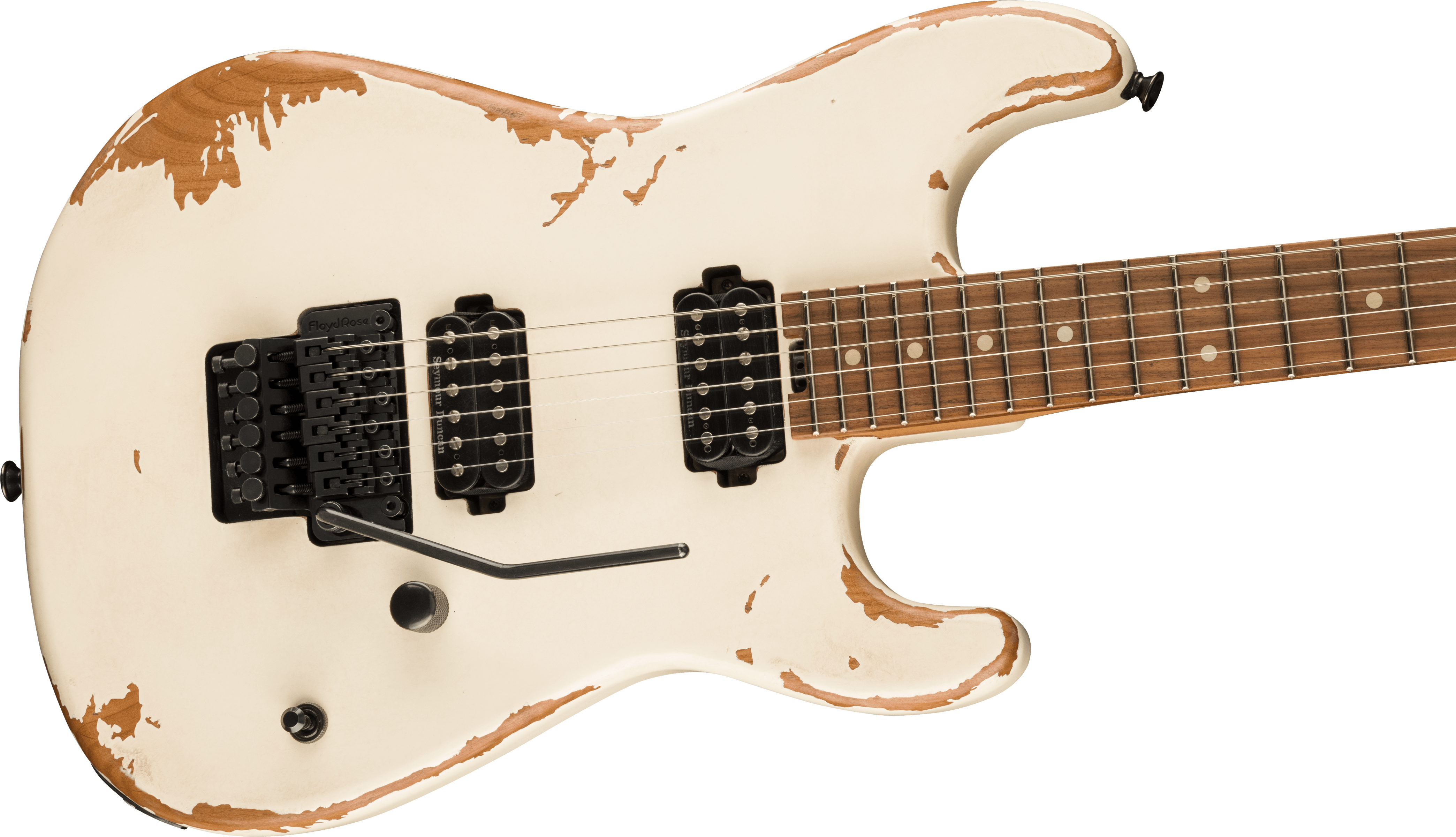 Charvel San Dimas Pro-mod Relic Style 1 Hh Fr E Pf - Weathered White - Str shape electric guitar - Variation 3