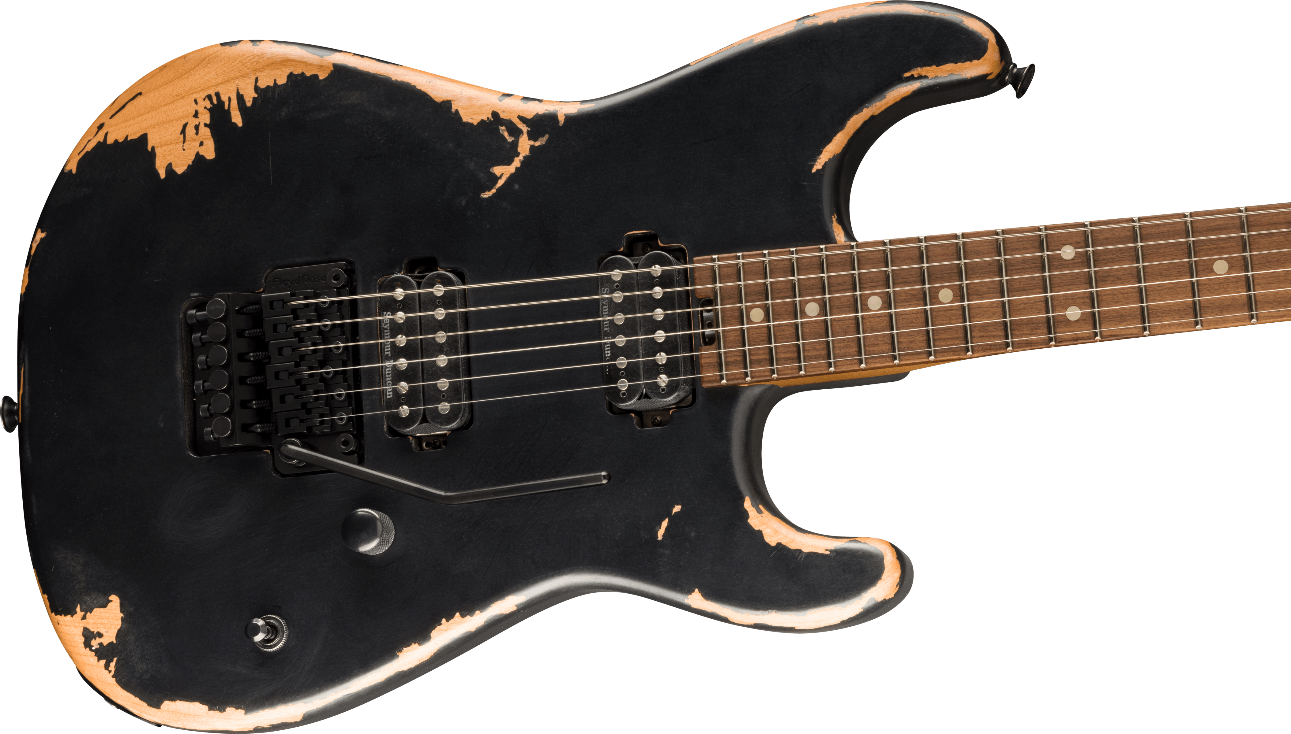 Charvel San Dimas Pro-mod Relic Style 1 Hh Fr E Pf - Weathered Black - Str shape electric guitar - Variation 3