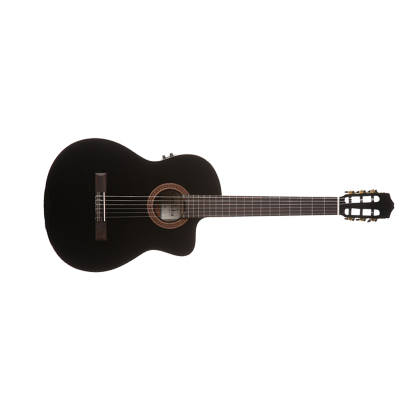 Cordoba Iberia C5-cet Thin Body - Black - Classical guitar 4/4 size - Main picture