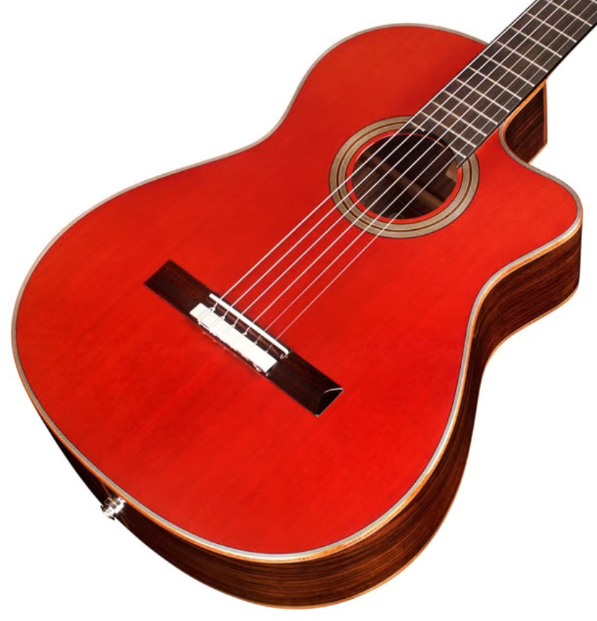 Cordoba Gk Studio Negra Cw Epicea Palissandre Rw - Wine Red - Classical guitar 4/4 size - Variation 2