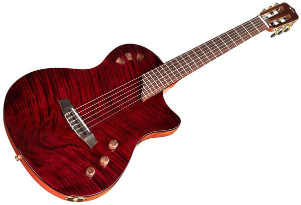 Cordoba Stage Ltd Cw Epicea Acajou Pf - Garnet Red - Classical guitar 4/4 size - Variation 1