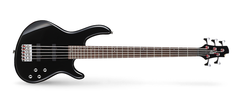 Cort Act5p - Gloss Black - Solid body electric bass - Variation 1