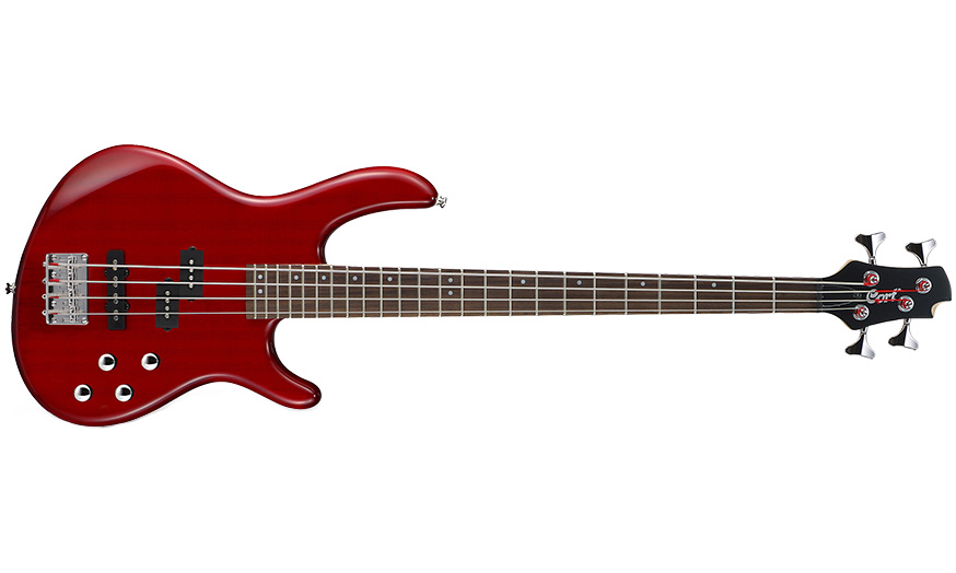 Cort Action Bass Plus Tr - Trans Red - Solid body electric bass - Variation 1