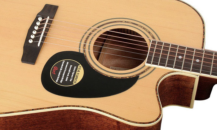 Cort Ad880ce Standard Dreadnought Cw Epicea Acajou Mer - Natural Glossy - Electro acoustic guitar - Variation 3