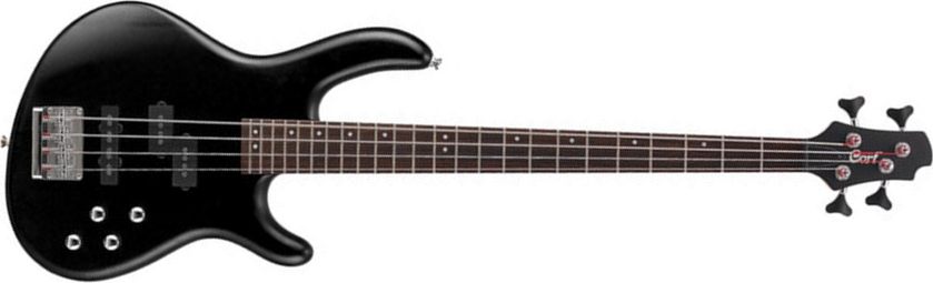 Cort Act5p - Gloss Black - Solid body electric bass - Main picture
