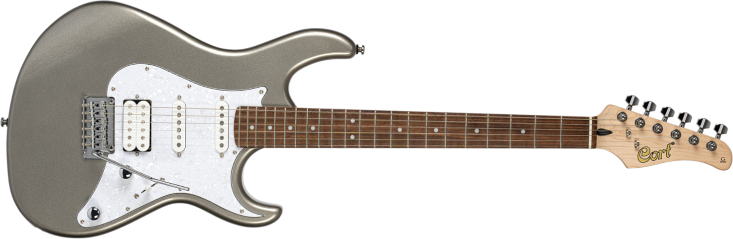 Cort G250 Svm Hss Trem Jat - Metallic Silver - Str shape electric guitar - Main picture