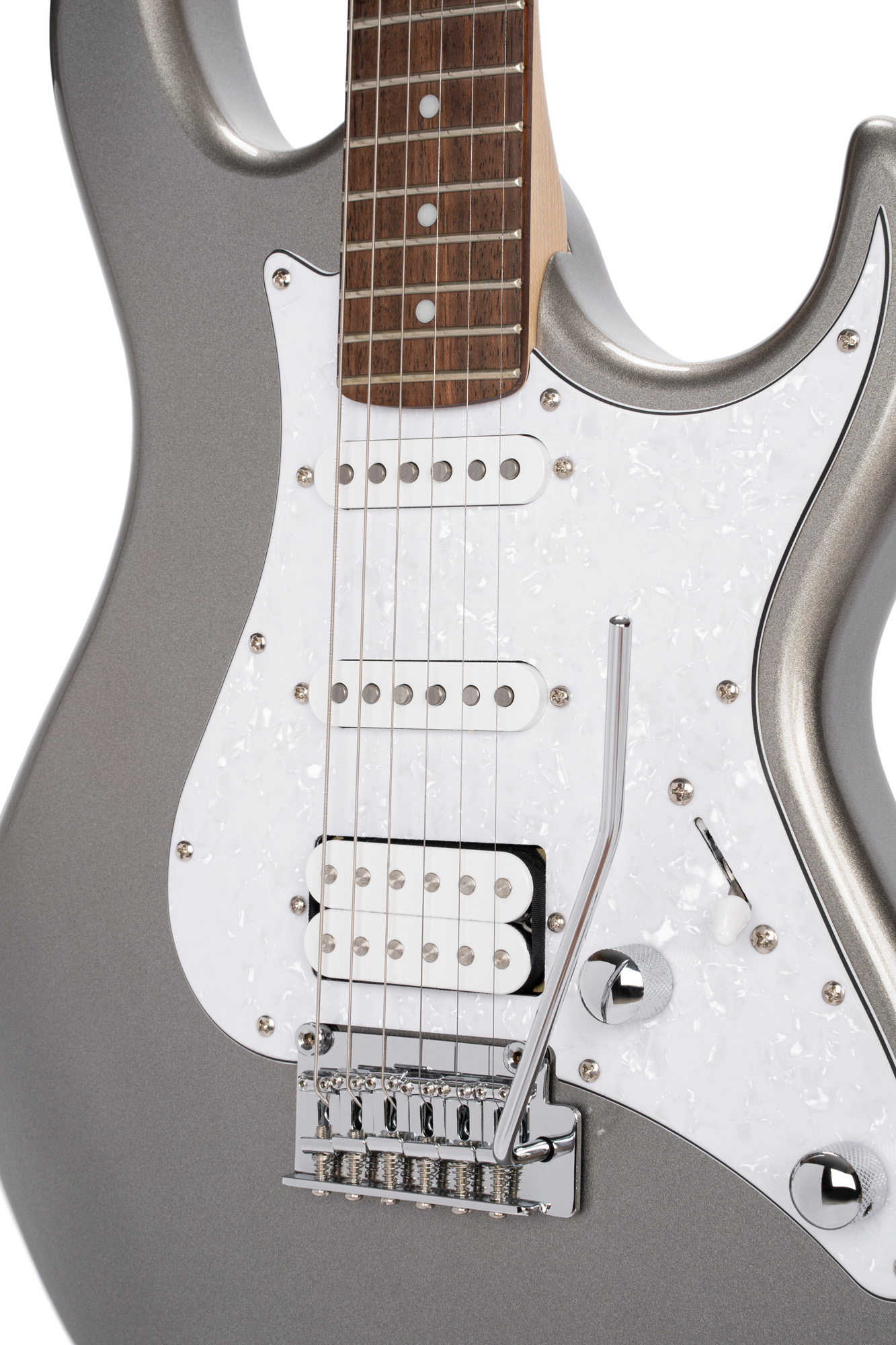 Cort G250 Svm Hss Trem Jat - Metallic Silver - Str shape electric guitar - Variation 2
