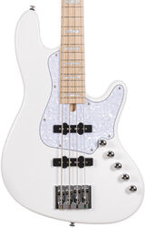 Solid body electric bass Cort Elrick NJS 4 - White