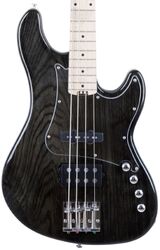 Solid body electric bass Cort GB74JH TBK - Trans black