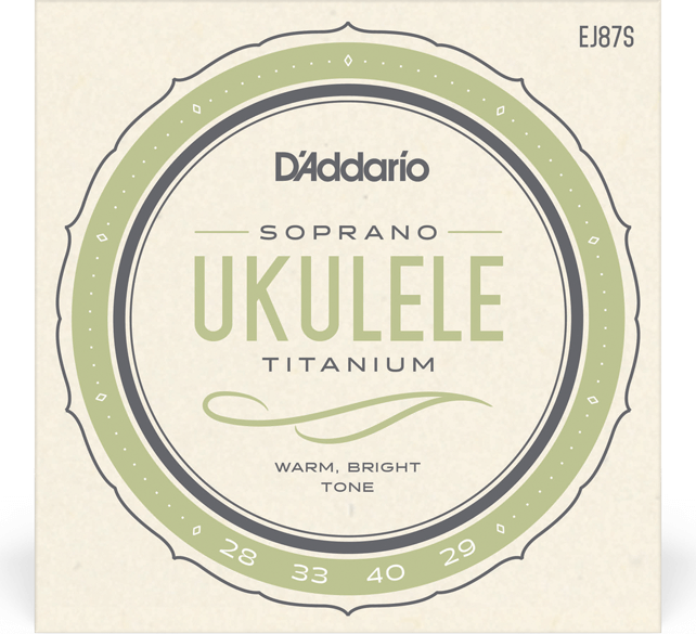 D'addario Ej87s UkulÉlÉ Soprano (4)  Pro-artÉ Titanium 028-029 - Ukulele strings - Main picture