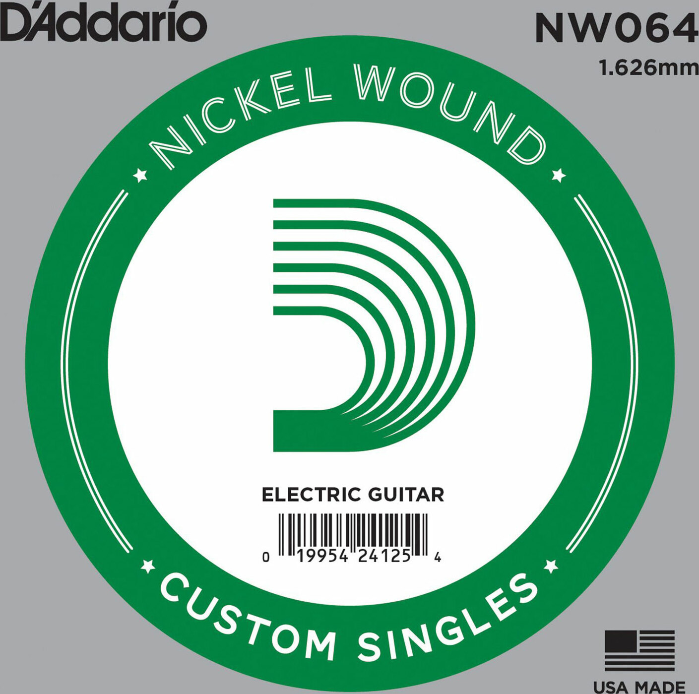 D'addario Corde Au DÉtail Electric (1) Nw064  Single Xl Nickel Wound 064 - Acoustic guitar strings - Main picture