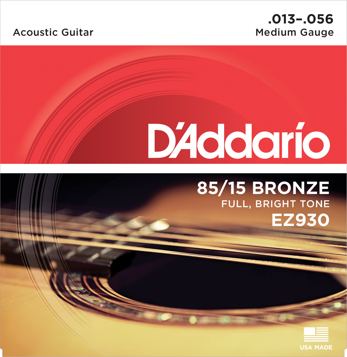 D'addario Guit. Folk 6c 85.15 American Bronze 013.056 Ez930 - Acoustic guitar strings - Main picture