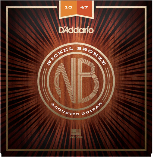 D'addario Nickel Bronze Acoustic Guitar Nb1047 Extra Light 10-47 - Acoustic guitar strings - Main picture
