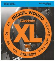 EXL160M Electric Bass 4-String Set Nickel Round Wound Medium Scale 50-105 - set of 4 strings