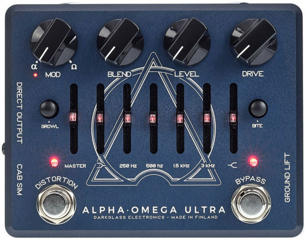 Darkglass Alpha Omega Ultra Bass Preamp - Overdrive, distortion, fuzz effect pedal for bass - Main picture