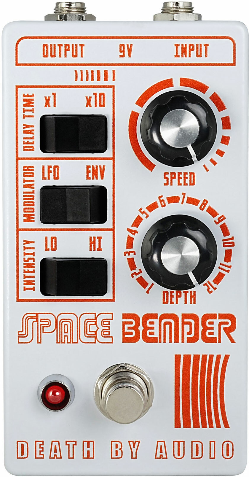 Death By Audio Space Bender Chorus Modulator Ltd White/orange - Modulation, chorus, flanger, phaser & tremolo effect pedal - Main picture