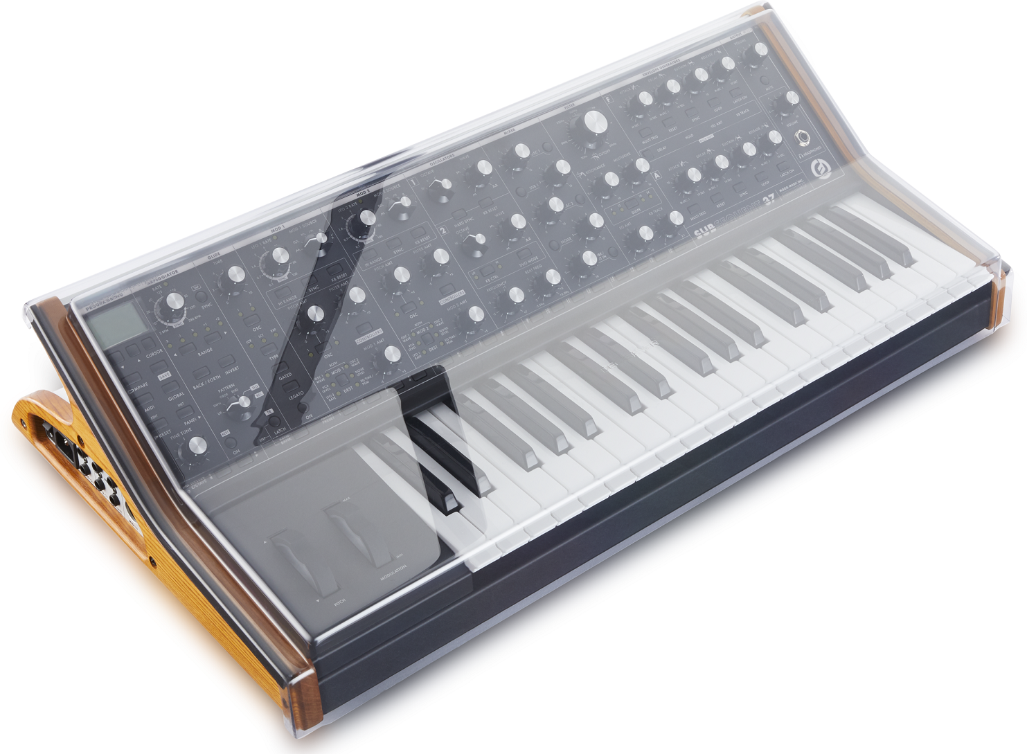 Decksaver Moog Subsequent37 Cover (soft-fit Sides) - Gigbag for studio product - Main picture