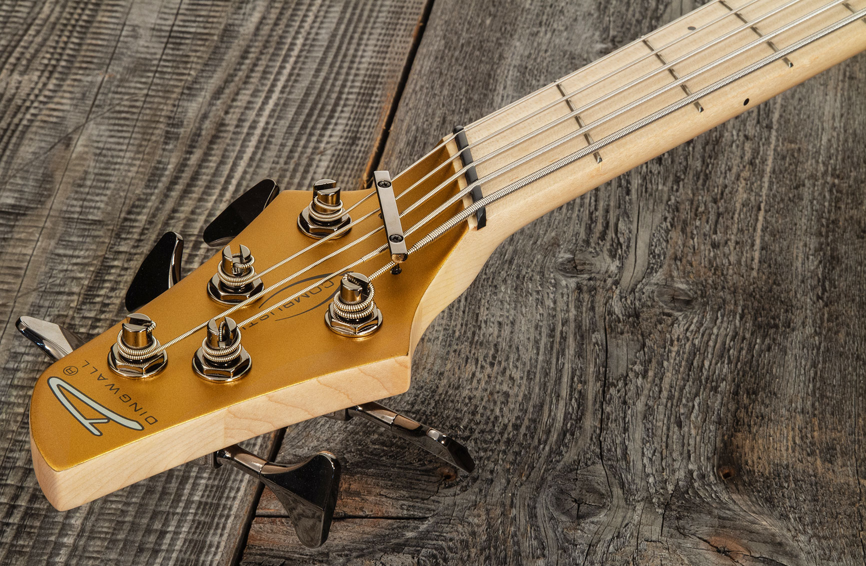 Dingwall Adam Nolly Getgood Ng2 5c Signature 2pu Active Mn - Gold Matte - Solid body electric bass - Variation 8