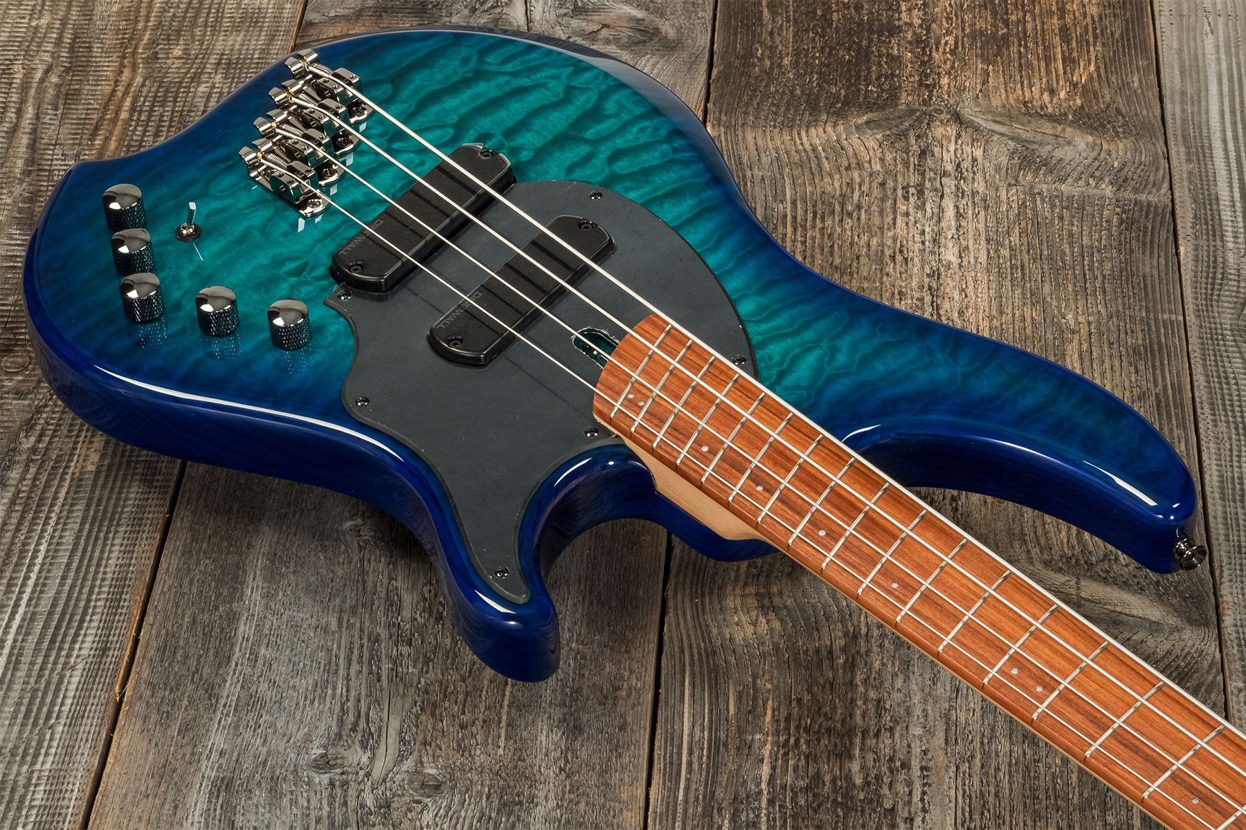 Dingwall Combustion Cb2 4c 2pu Active Pf - Whalepool Burst - Solid body electric bass - Variation 2