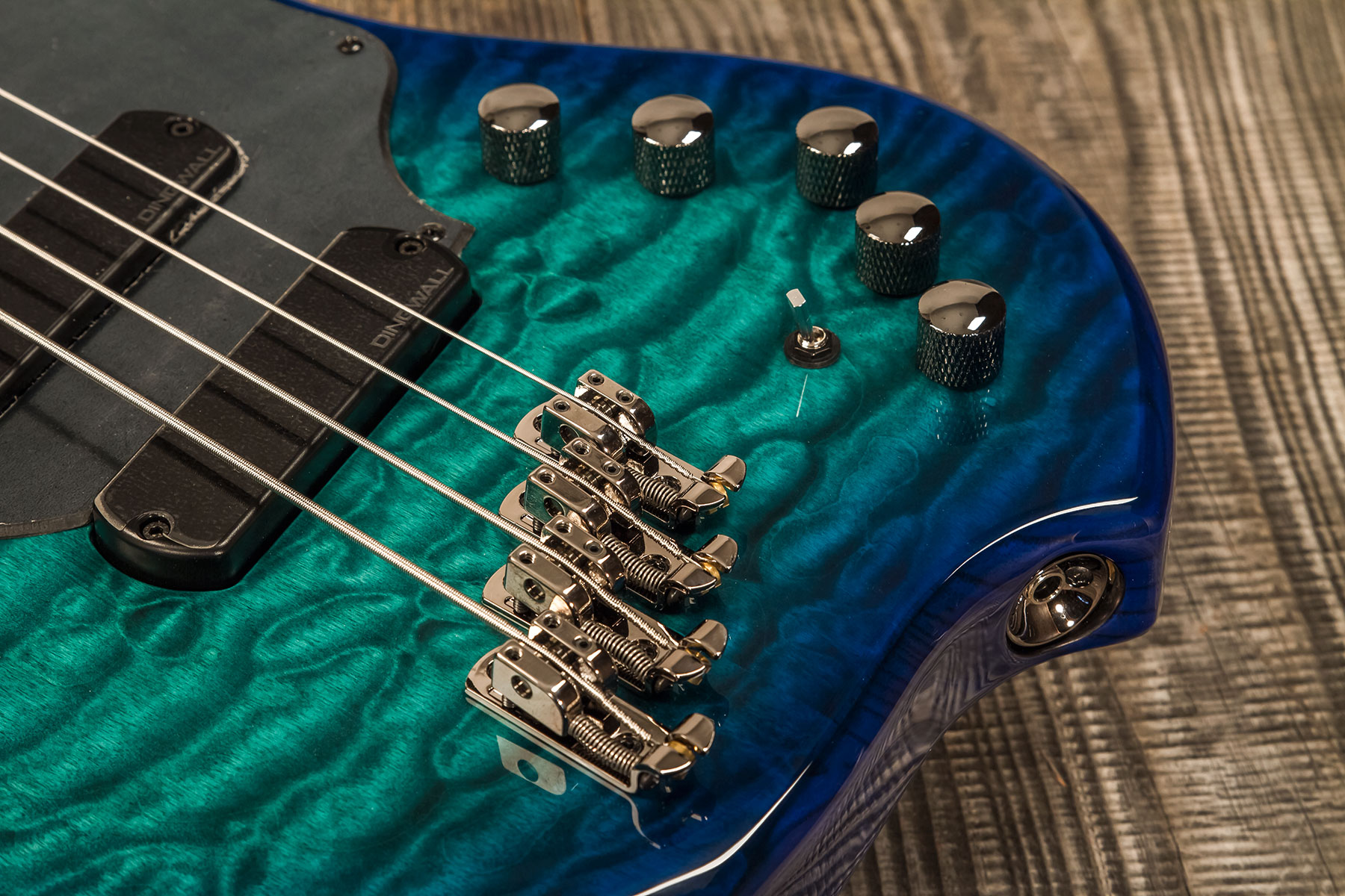 Dingwall Combustion Cb2 4c 2pu Active Pf - Whalepool Burst - Solid body electric bass - Variation 4