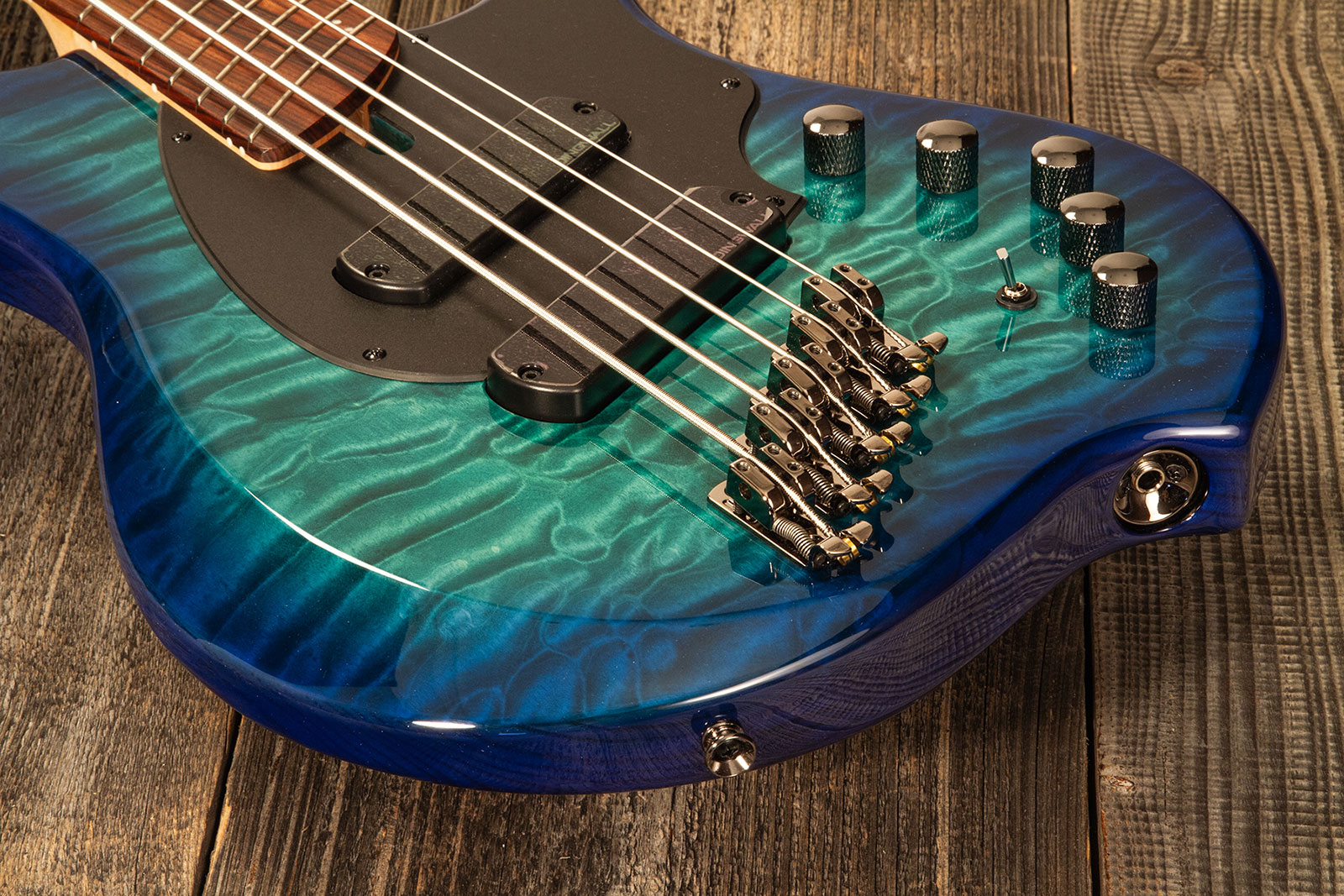 Dingwall Combustion Cb2 5c 2pu Active Pf - Whalepool Burst - Solid body electric bass - Variation 4
