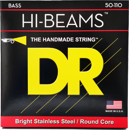 Dr Jeu De 4 Cordes Hi-beams Stainless Steel 50-110 - Electric bass strings - Main picture