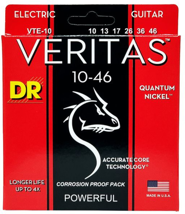 Dr Vte-10 Veritas Electric Guitar 6c 10-46 - Electric guitar strings - Main picture