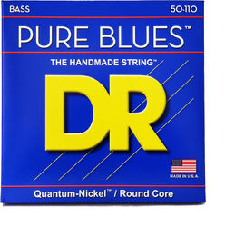 Electric bass strings Dr Pure Blues Quantum Nickel 50-110 - Set of 4 strings