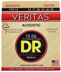 Acoustic guitar strings Dr VTA-13 Acoustic Guitar 6-String Set Veritas Phosphor Bronze 13-56 - Set of strings