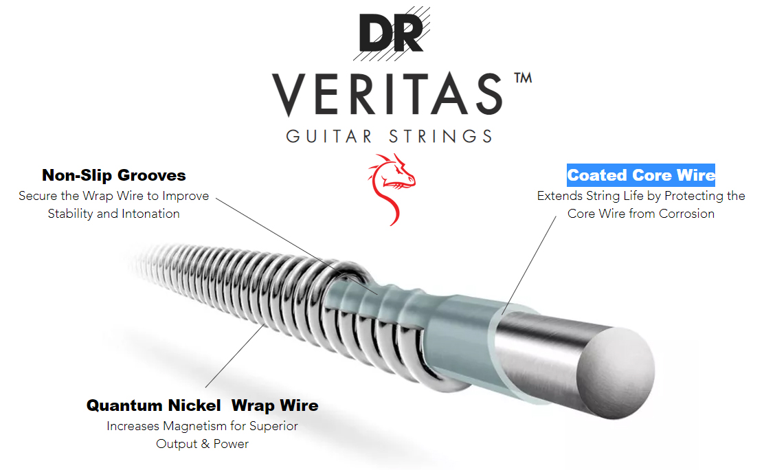 Dr Vte-10 Veritas Electric Guitar 6c 10-46 - Electric guitar strings - Variation 1