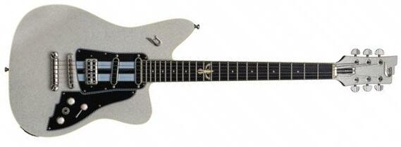 Duesenberg Dave Baksh Signature Alliance Hss Ht Rw - White Sparkle - Retro rock electric guitar - Main picture