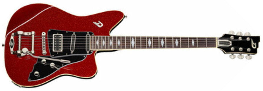 Duesenberg Paloma Hss Trem Rw - Red Sparkle - Single cut electric guitar - Main picture