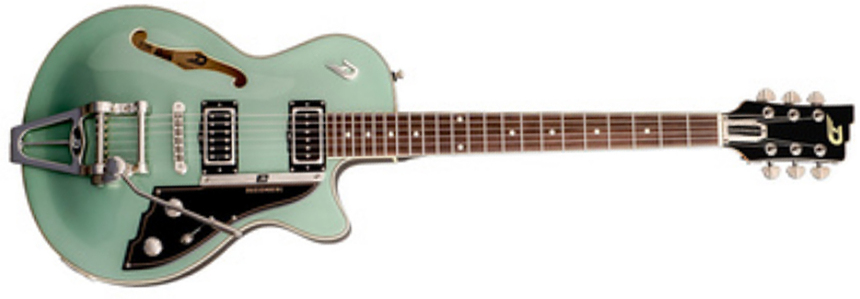 Duesenberg Starplayer Tv Hs Trem Rw - Catalina Harbor Green - Semi-hollow electric guitar - Main picture
