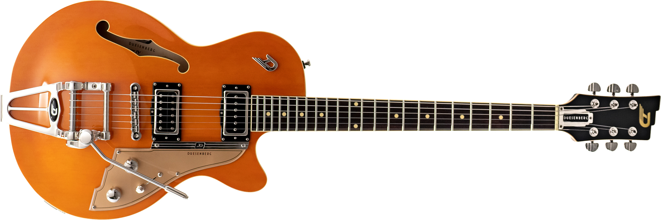 Duesenberg Starplayer Tv Hs Trem Rw - Vintage Orange - Semi-hollow electric guitar - Main picture